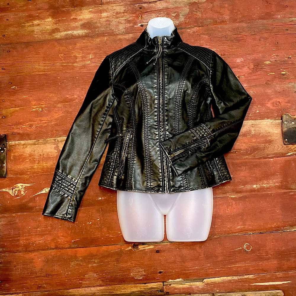 Faux Leather Jacket